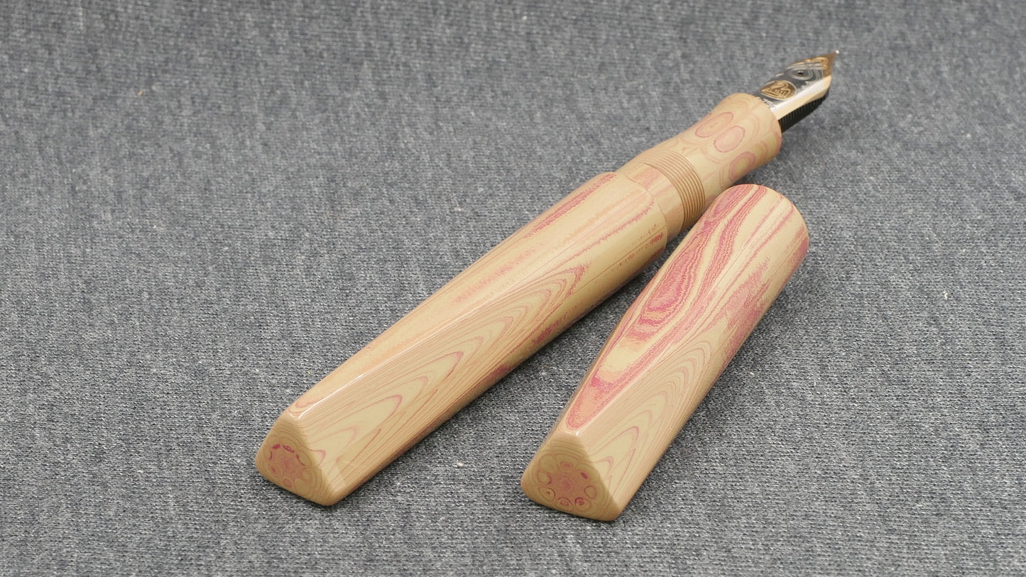 Prospector - Medium - SEM desert rose ebonite - M1000 nib (not available from me)