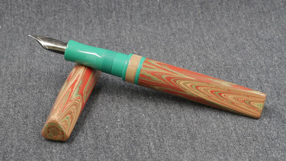 Prospector - Small - SEM candy and teal ebonites- Jowo #6 nib