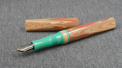 Prospector - Small - SEM candy and teal ebonites- Jowo #6 nib