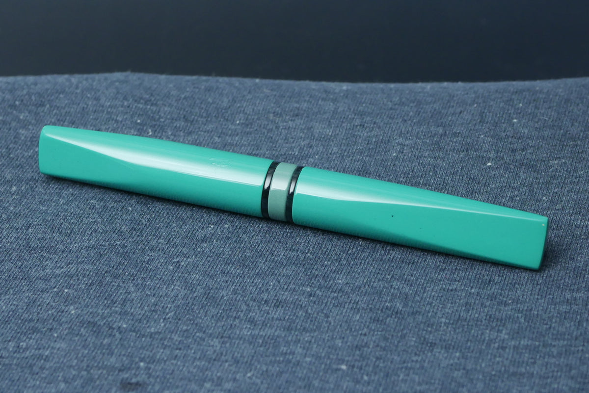 Prospector - Medium - SEM Teal and Dark Green mottled celluloid