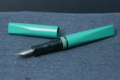 Prospector - Medium - SEM Teal and Dark Green mottled celluloid