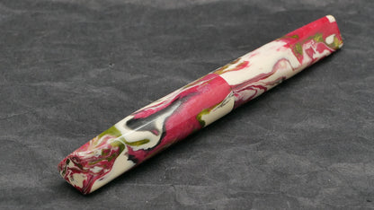 Prospector - Medium - Carolina Pen Co resin, Ivory Roses - #6 nib