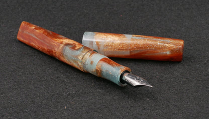 Prospector - Medium - Eel And Anchor Copper Sea Glass resin - Jowo #6 nib