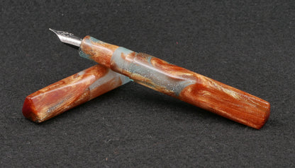 Prospector - Medium - Eel And Anchor Copper Sea Glass resin - Jowo #6 nib