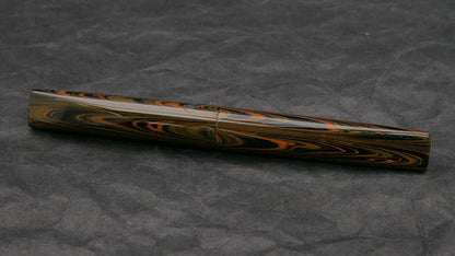 Prospector - Medium - Orange Ripple ebonite - #6 nib