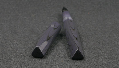 Prospector - Small - Nikko Ultra Dark Purple ripple ebonite - Jowo #6 nib