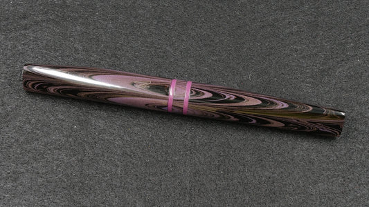 Prospector - Small - Nikko purple ripple and solid purple ebonite - Jowo #6 nib
