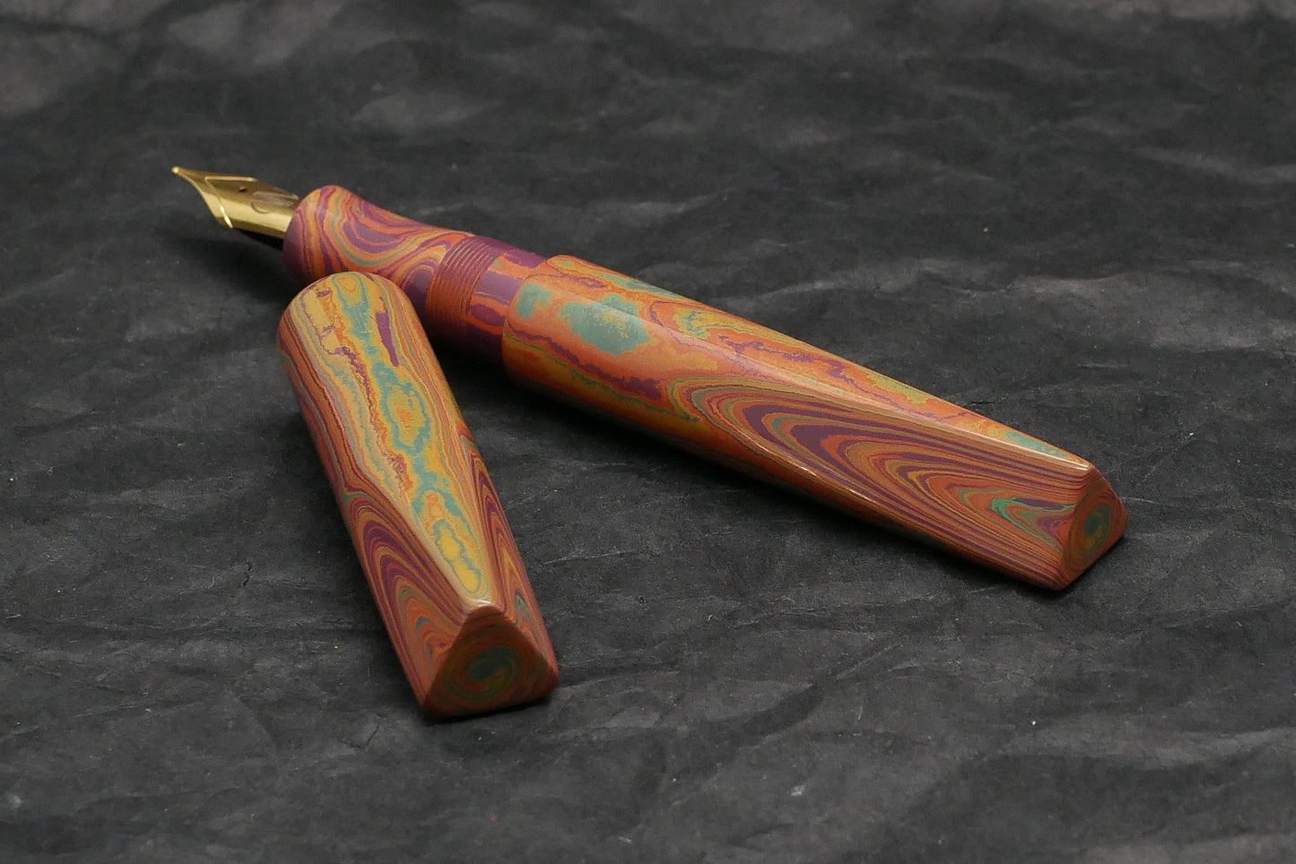 Prospector - Medium - SEM Rainbow ebonite - #6 nib