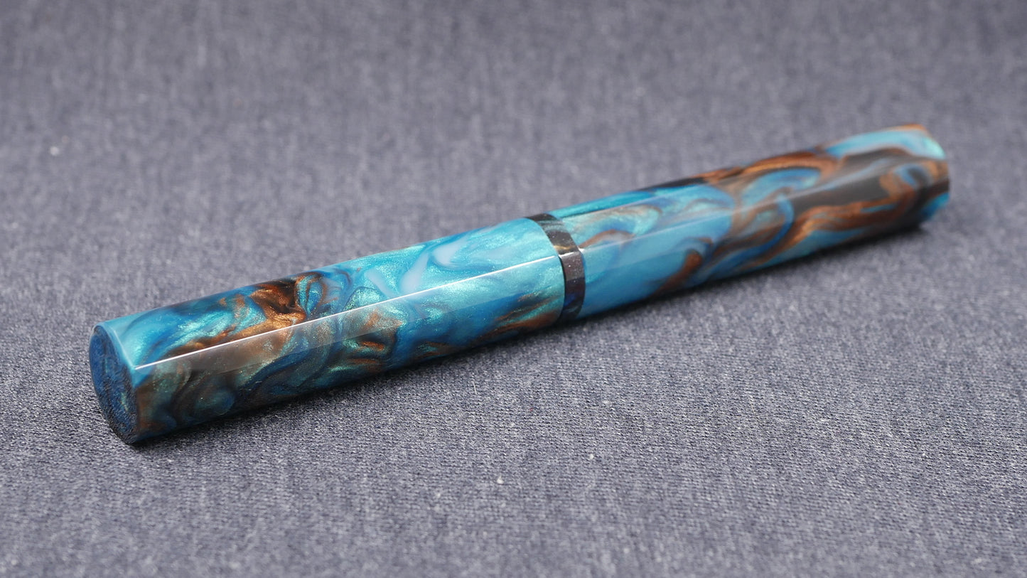 Shinobi - medium - CORRL Blue Chocolate & Downtown Graffiti resins - Jowo #6
