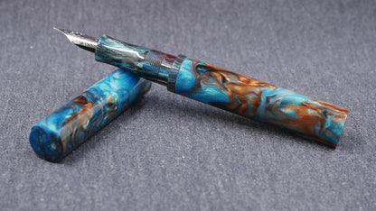 Shinobi - medium - CORRL Blue Chocolate & Downtown Graffiti resins - Jowo #6