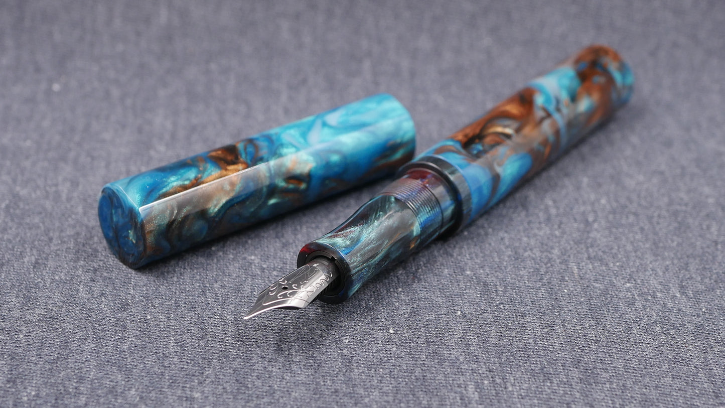 Shinobi - medium - CORRL Blue Chocolate & Downtown Graffiti resins - Jowo #6