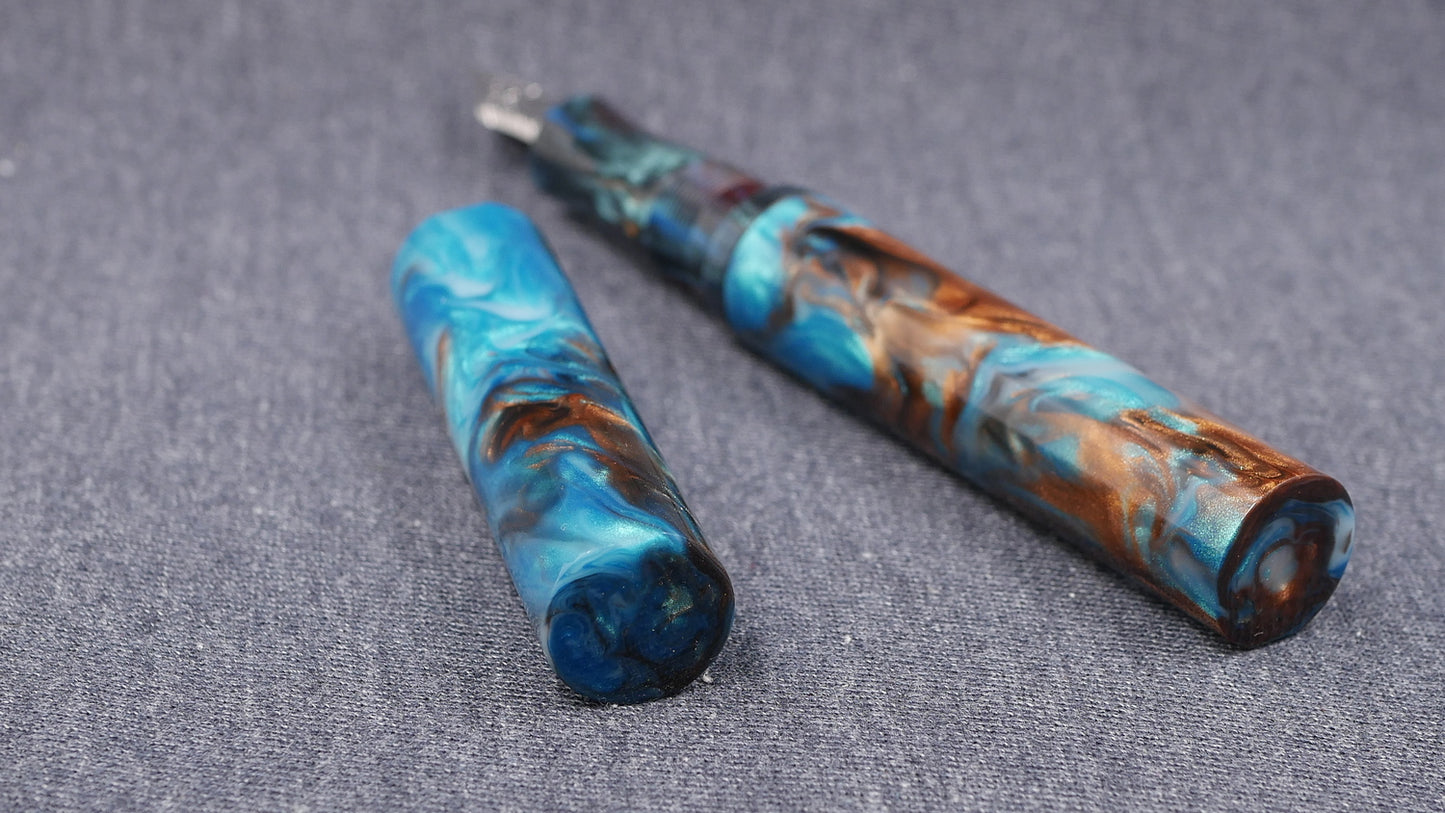 Shinobi - medium - CORRL Blue Chocolate & Downtown Graffiti resins - Jowo #6
