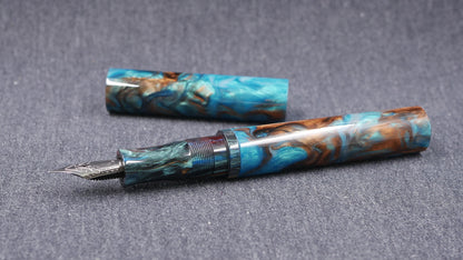 Shinobi - medium - CORRL Blue Chocolate & Downtown Graffiti resins - Jowo #6