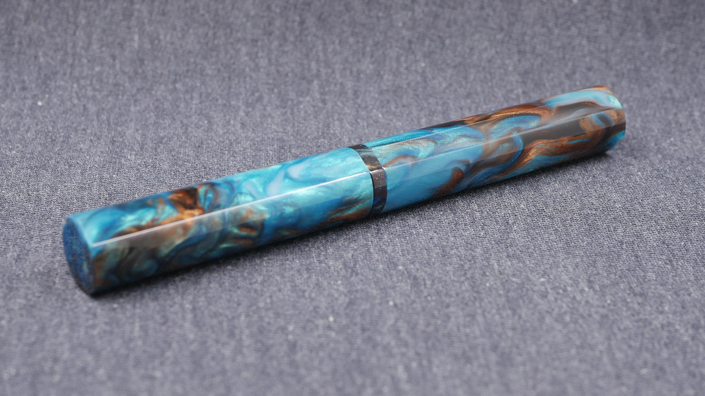 Shinobi - medium - CORRL Blue Chocolate & Downtown Graffiti resins - Jowo #6