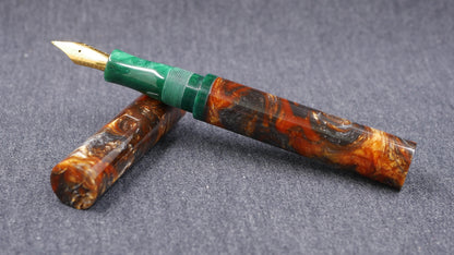 Shinobi - medium - Muttblank Brown and Green resins - Jowo #6