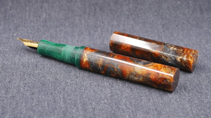 Shinobi - medium - Muttblank Brown and Green resins - Jowo #6