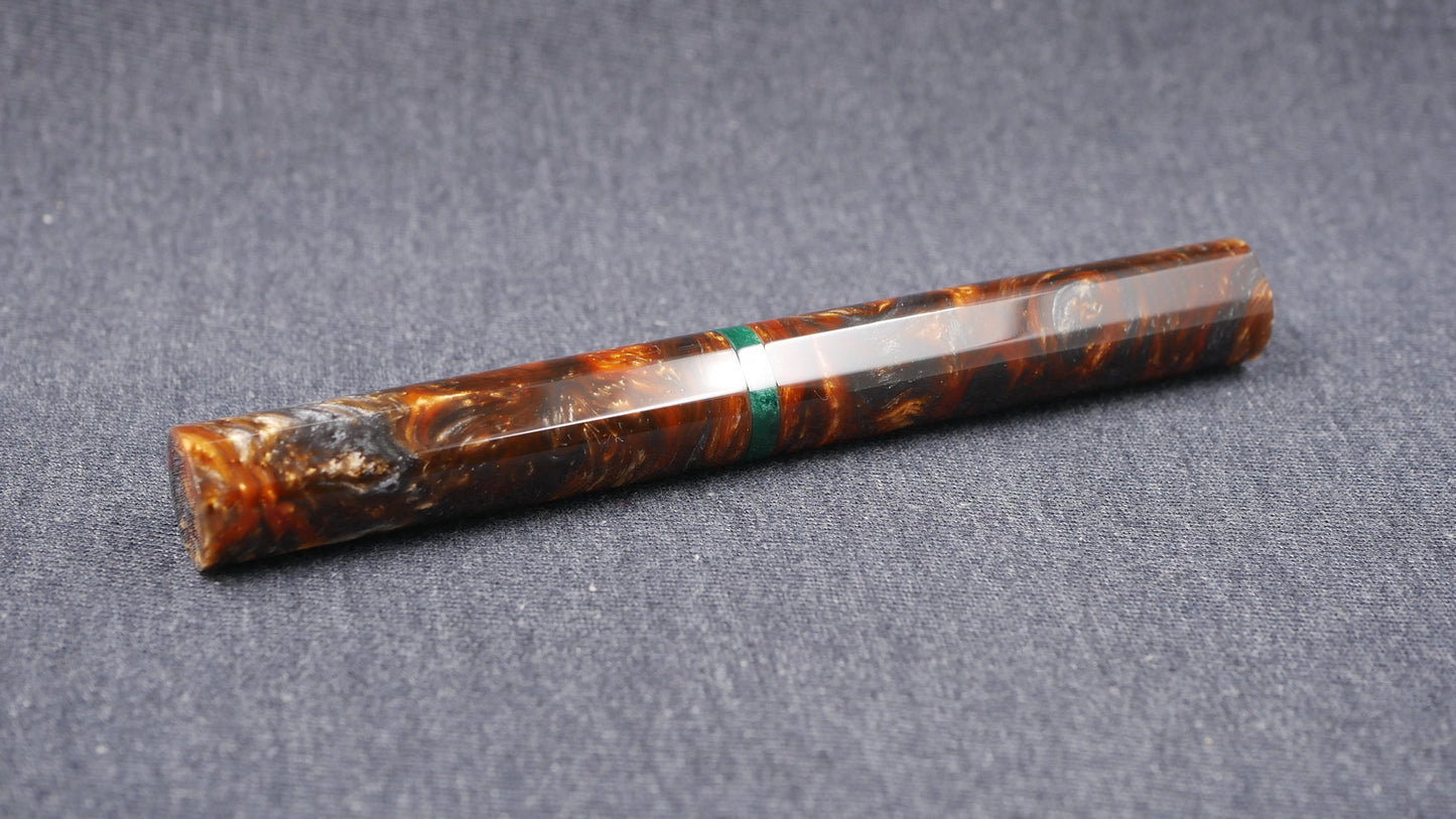 Shinobi - medium - Muttblank Brown and Green resins - Jowo #6