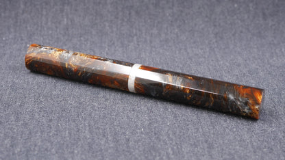 Shinobi - medium - Papa J White/Gold & Muttblank Brown resins - Jowo #6
