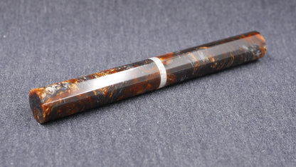 Shinobi - medium - Papa J White/Gold & Muttblank Brown resins - Jowo #6