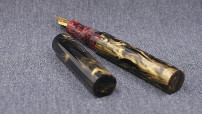 Shinobi - medium - CORRL Black Gold and Red Black resins - Jowo #6