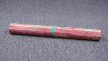 Shinobi - medium - SEM Pink ripple and Vintage green ebonites - Jowo #6