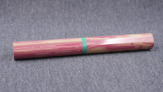 Shinobi - medium - SEM Pink ripple and Vintage green ebonites - Jowo #6