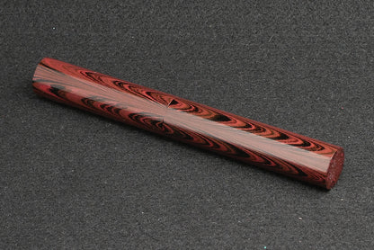 Shinobi - large - Nikko red ripple and solid black ebonite - Bock #8 nib