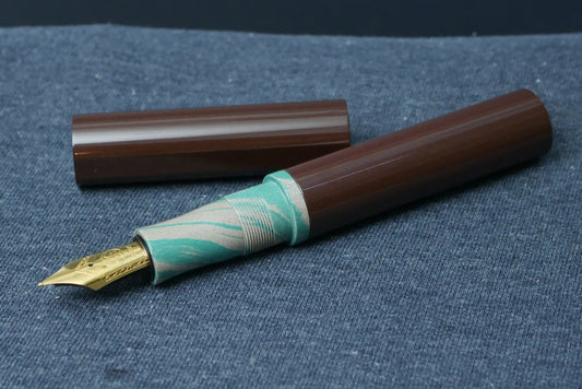 Shinobi - Large - Nikko Brown and Beige Clover ebonite