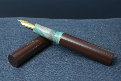Shinobi - Large - Nikko Brown and Beige Clover ebonite