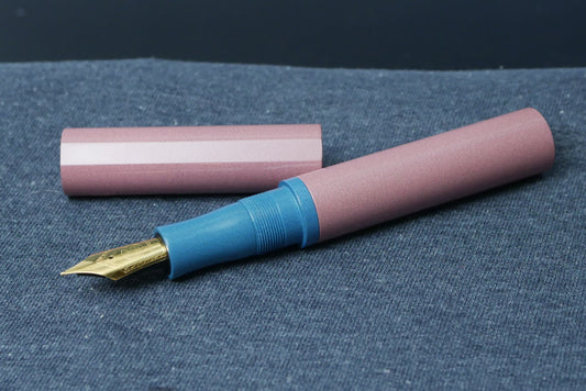 Shinobi - Large - Nikko Pink and Light Blue ebonite