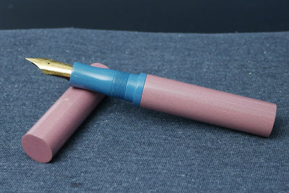 Shinobi - Large - Nikko Pink and Light Blue ebonite