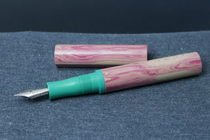 Shinobi - medium - SEM Candy ripple and Teal green ebonites