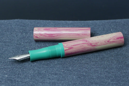 Shinobi - medium - SEM Candy ripple and Teal green ebonites