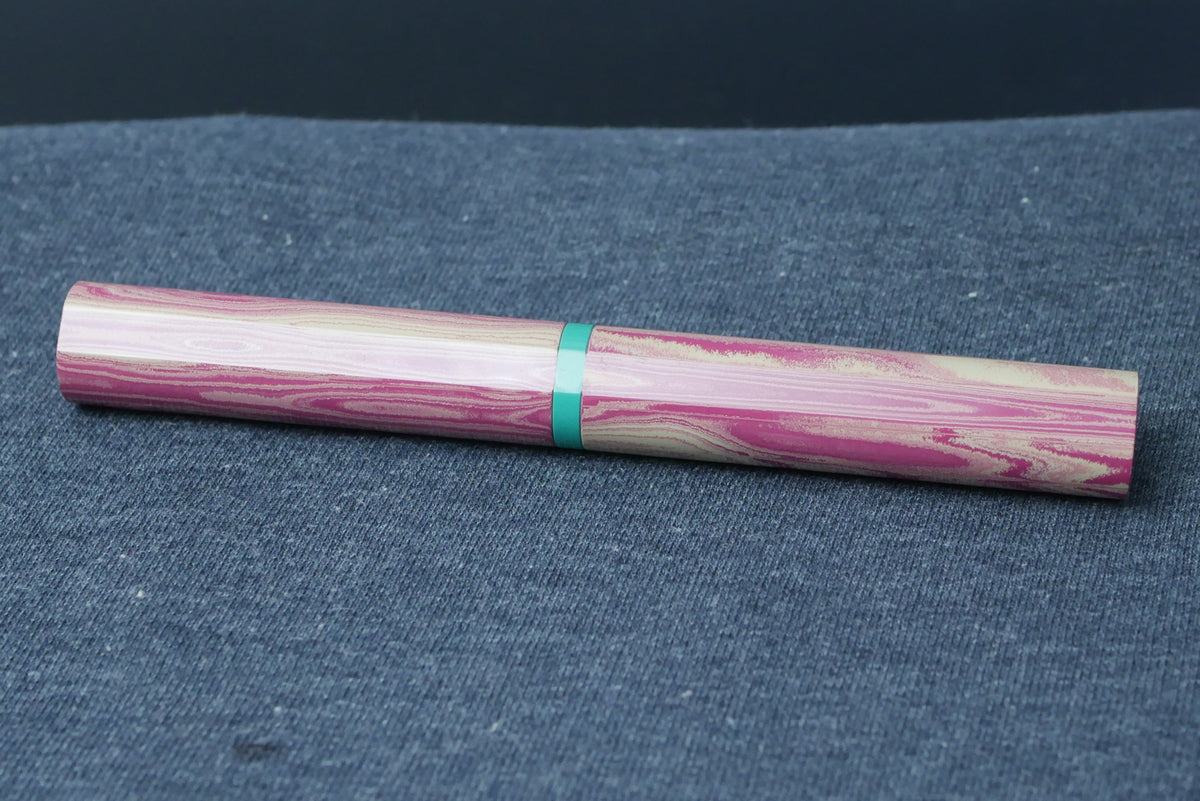 Shinobi - medium - SEM Candy ripple and Teal green ebonites