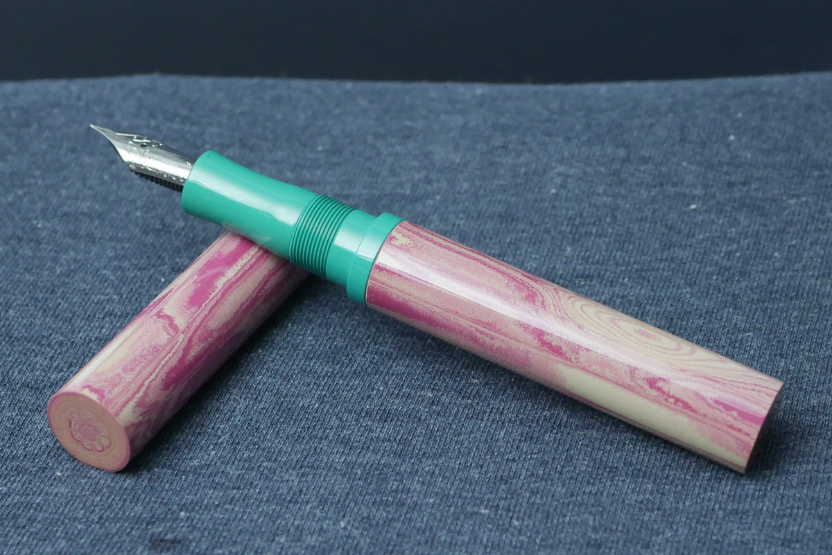 Shinobi - medium - SEM Candy ripple and Teal green ebonites