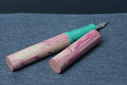 Shinobi - medium - SEM Candy ripple and Teal green ebonites