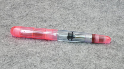 Majestic - Small - Clear Pink and Light Blue arcrylics - #6 nib - piston