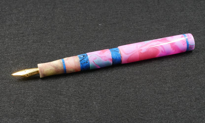 Thompson Orville - Medium - Hot Pinks Material mix resin - optional clip - #6 nib