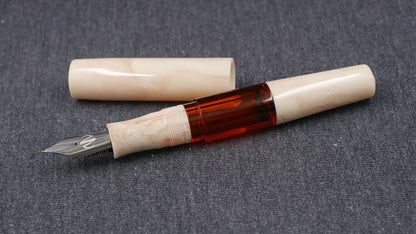 Townsend - Large - Carolina Pen Company Unicorn bone resin - syringe filler - #8 and #6 nib