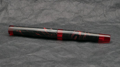 Townsend - Small – Red and Black ebonite, red acrylic - #6 nib