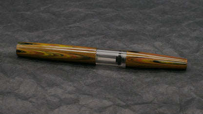 Townsend - slim – Autumn ripple ebonite - syringe - #6 nib