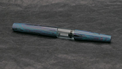 Townsend - slim – Deep Blue ebonite - syringe - #6 nib