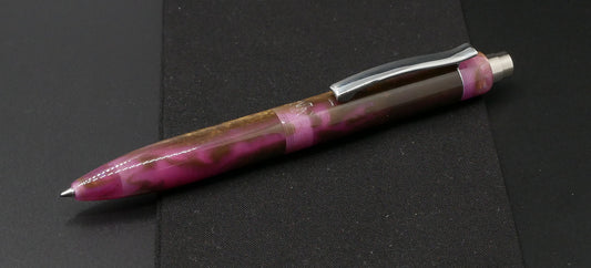 Preston Ballpoint - D Squared All gone purple and gold resin