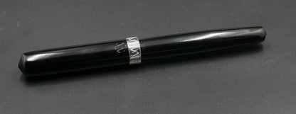 Orville C - Small - Nikko Black ebonite - cap ring- #6 nib  -