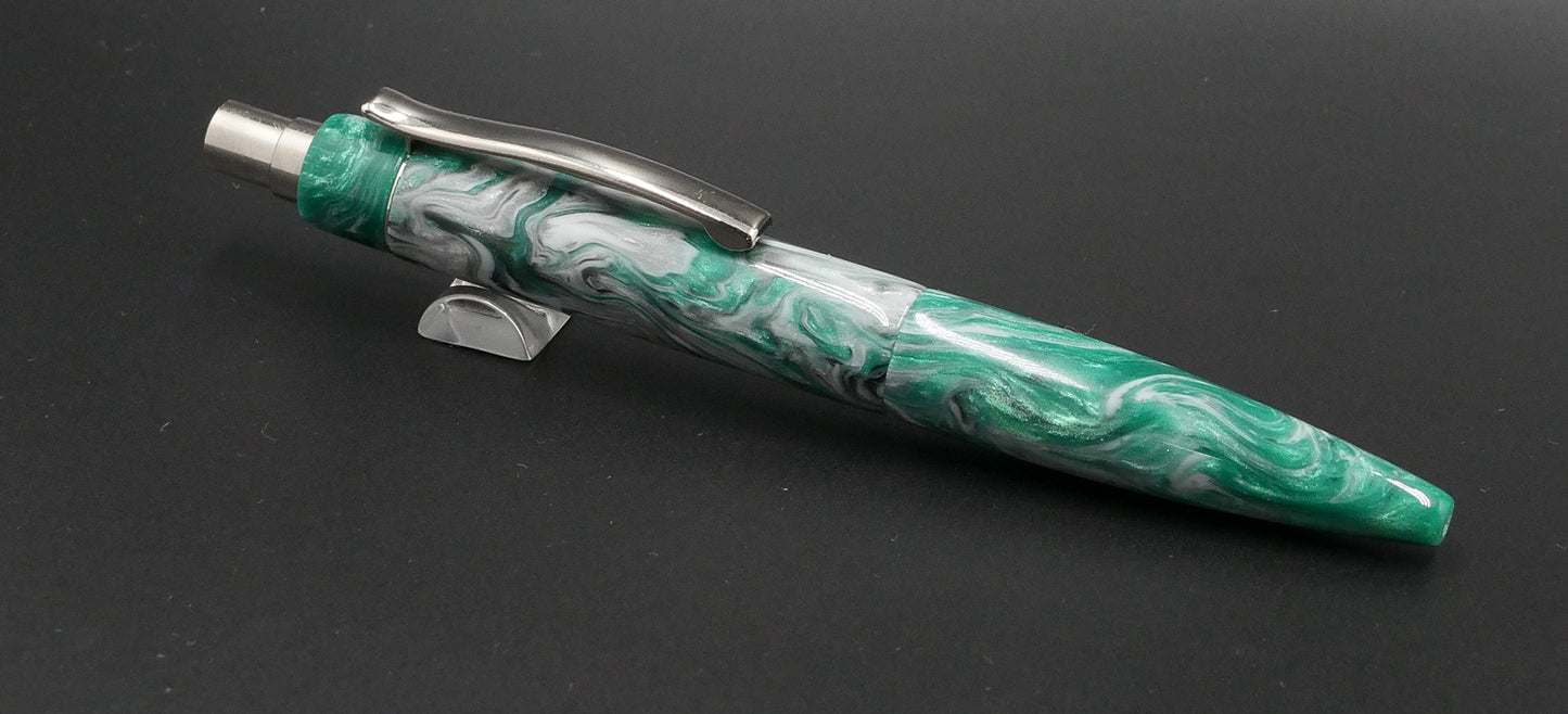 Preston Ballpoint -   Corrl Creatons Green Steel  -