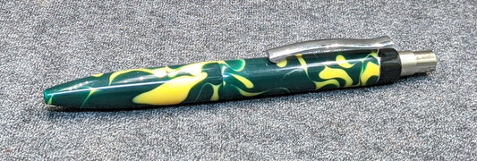 Preston Ballpoint - Green and Yellow swirl acrylic  -