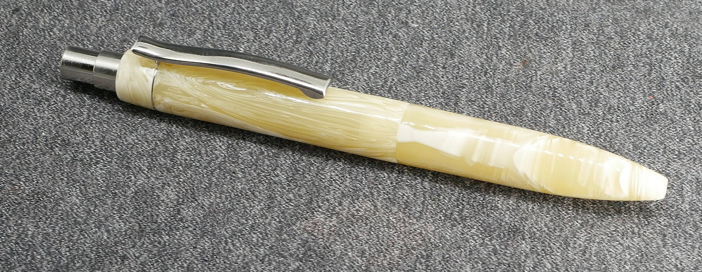 Preston Ballpoint - Ivory swirl acrylic