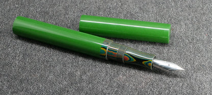 Eastman -Small – Nikko Yellow green and green layers - #6 nib