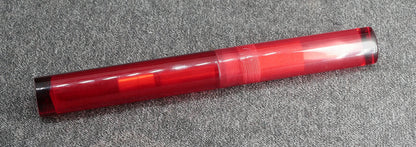 Eastman - Small - Clear red and solid red acrylic - Bock #6 nib