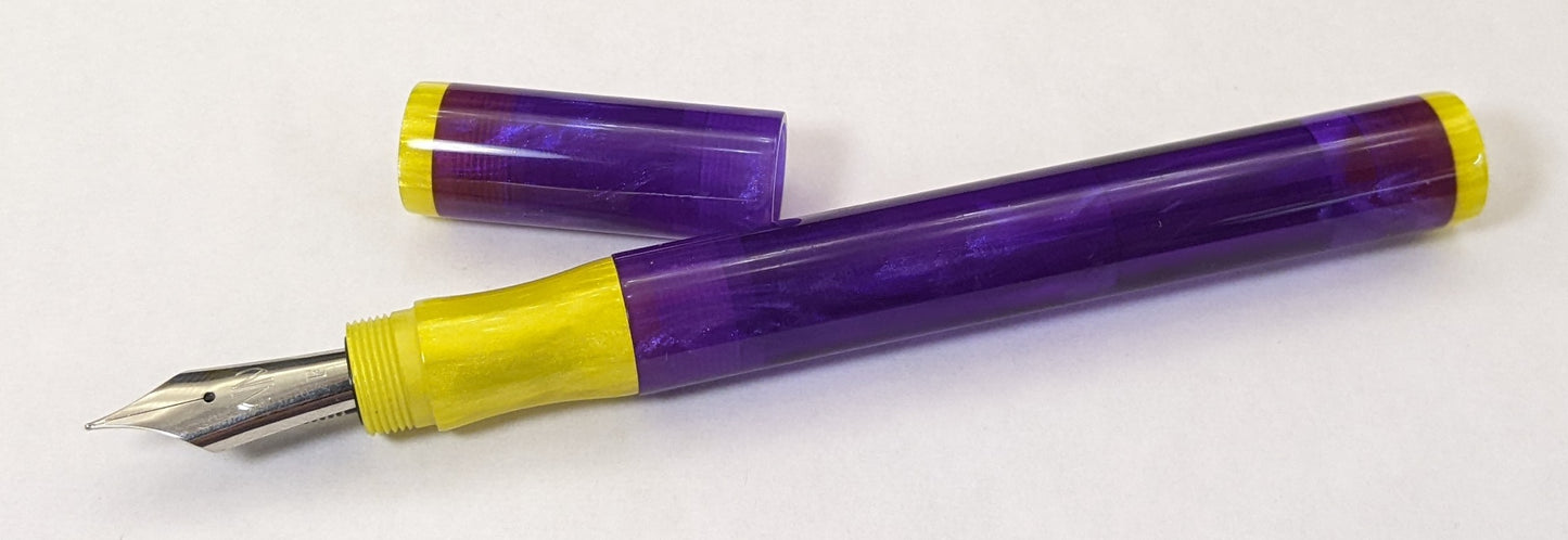 Hale - Small - Corrl Creatons purple and yellow resins -Bock #6 nib